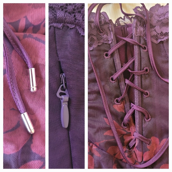 HOUSE of CB Azia This is the genuine, famous floral corset-back dress worn once - Picture 12 of 17